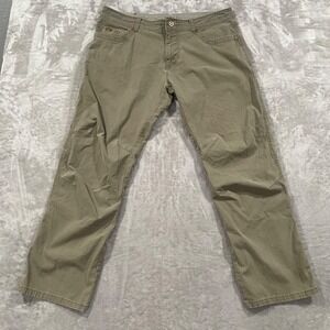 Kuhl Revolver Pants Mens 38x32 Green Vintage Patina Dye Hiking Outdoors Casual